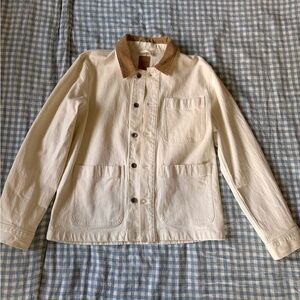 Gap White Denim Chore Jacket